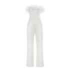Off Shoulder Fluffy Jumpsuit