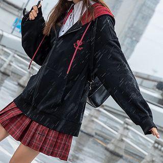 Color Block Over-sized Hoodie