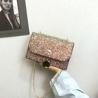 Glitter Chain Crossbody Bag
