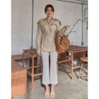 Flap-pocket Shirt With Belt