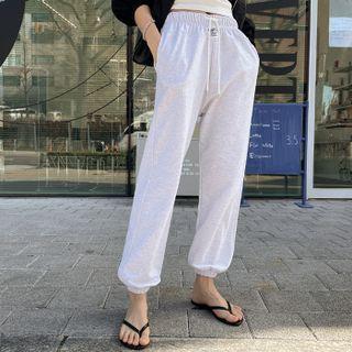 Drawcord Label-detail Jogger Pants