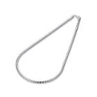 Simple Twisted Rope Necklace For Men Silver - One Size