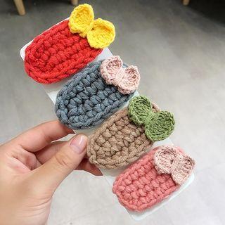 Knit Bow Hair Clip