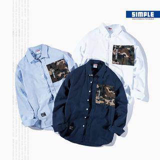 Camo Print Pocket Shirt