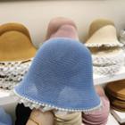Beaded Knit Cloche Hat