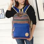 Patterned Panel Backpack