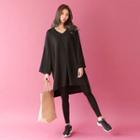 V-neck Dip-back Pullover Dress