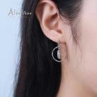 925 Sliver Feather Earrings