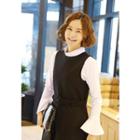 Round-neck Jumpsuit With Belt
