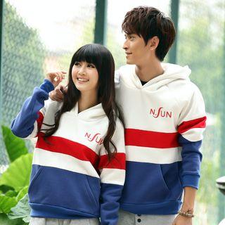 Couple Matching Striped Hoodie