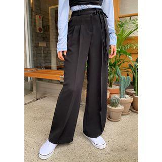 Tie-waist Wide Dress Pants