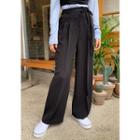 Tie-waist Wide Dress Pants