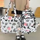 Cow Print Backpack / Tote Bag / Charm / Set