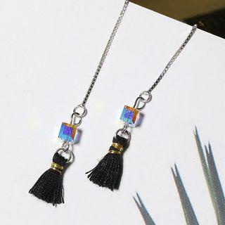Tasseled Earring Cube - Multicolor - One Size