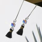 Tasseled Earring Cube - Multicolor - One Size