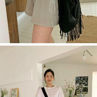 Fringe-trim Crossbody Bag