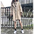Buttoned Coat Khaki - One Size