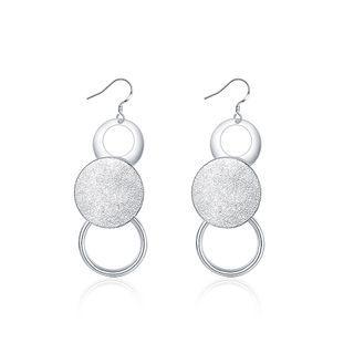 Simple Round Earrings Silver - One Size