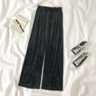 Velvet Wide Leg Jeans Black - One Size