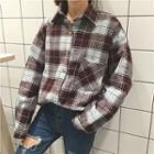 Long Loose-fit Check Shirt