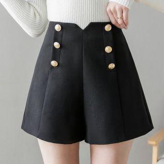 Double-breasted Dress Shorts