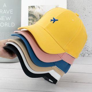 Plane Embroidered Baseball Cap