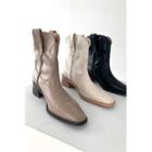 Block-heel Western Boots