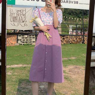 Short-sleeve T-shirt / Blouse / Jumper Skirt / Mini A-line Skirt