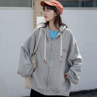 Double Drawstring Zipped Hoodie