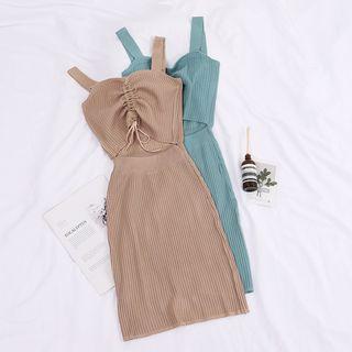Tomoko - Short Sleeve V-neck Dress