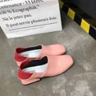 Two-tone Block Heel Loafers