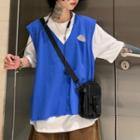 V-neck Vest / Plain Short-sleeve T-shirt