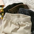 Corduroy Wide-leg Pants In 4 Colors