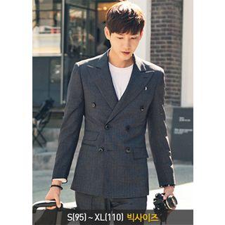 Peaked-lapel Double-breasted Blazer