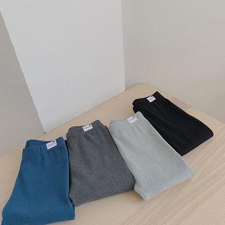 Fleece-lining Slit Leggings