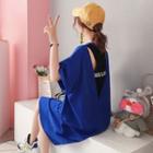 Short-sleeve Letter Printed T-shirt Dress