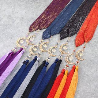Moon Tasseled Hair Tie