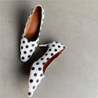 Round-toe Dotted High-heel Pumps