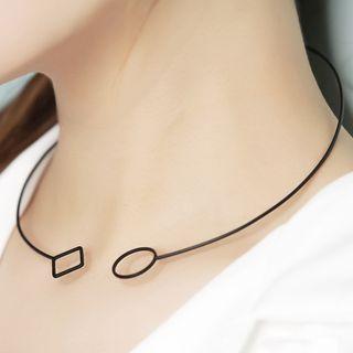 Cut-out Necklace As Shown In Figure - One Size