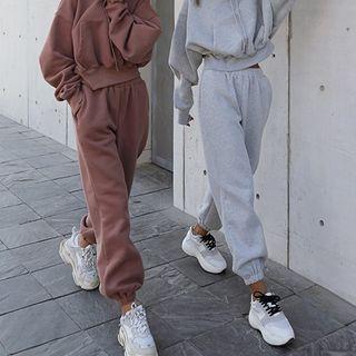 Cropped Hoodie / Sweatpants / Set