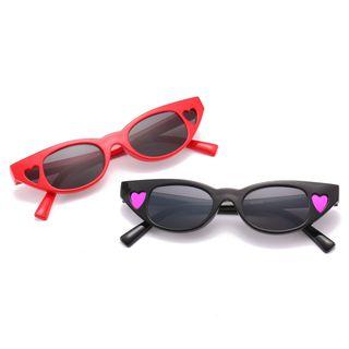 Retro Heart Cat Eye Sunglasses