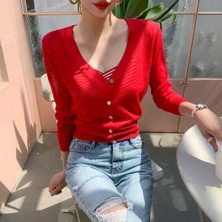 V-neck Light Cardigan In 11 Colors
