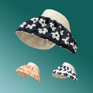 Floral Print Visor Hat