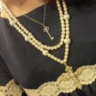 Embellished Cross Pendant Necklace