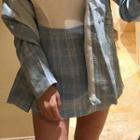 Plaid A-line Skort / Plaid Blazer