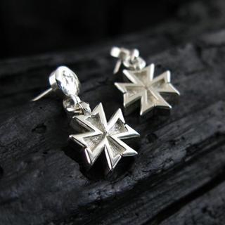 Hand Made Cross Charm Single Earring