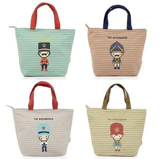 Striped Canvas Lunchbox Bag