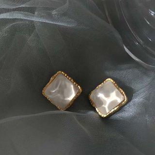 Rhinestone Stud Earring 1 Pair - 925 Silver Needle - Stud Earring - As Shown In Figure - One Size
