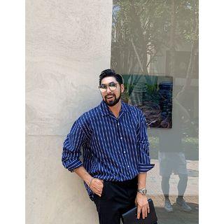 Pinstriped Boxy Shirt