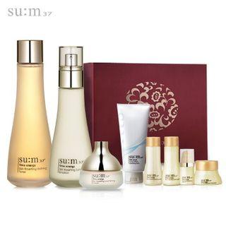 Su:m37 - Time Energy Skin Resetting Special Set: Toner 160ml + 20ml + Emulsion 130ml + 20ml + Moist Firming Cream 50ml + 20ml + 10ml + Serum 20ml + Skin Saver Ocean Effect Cleansing Foam 40ml